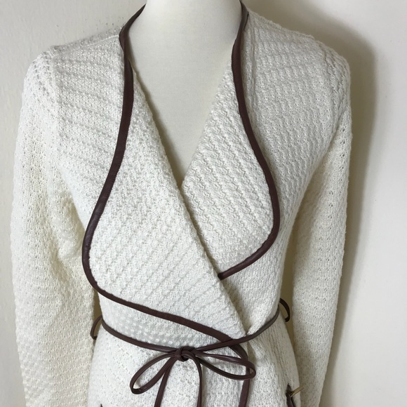 NEW Boston Proper long belted cardigan - Picture 2 of 8